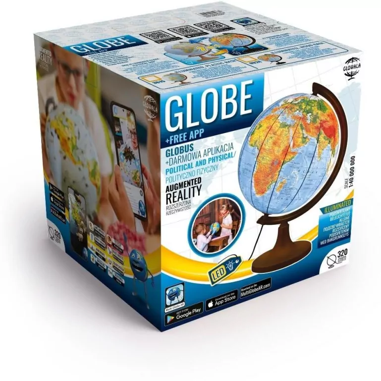 Globus pol.-fiz. podświetl. Multi Globe AR 32cm GB - tantis.pl
