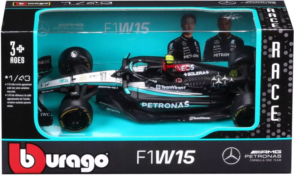 Mercedes-Amg Petronas F1 Team 1:43 BBURAGO - tantis.pl