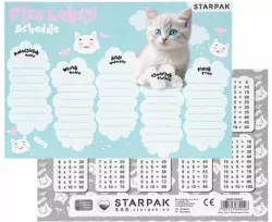 Plan lekcji z tabliczką mnożenia Kotki 2