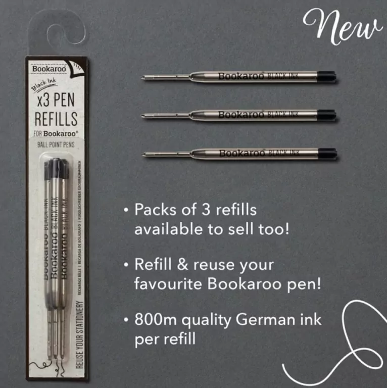 Długopis. Bookaroo. Czarne wkłady - tantis.pl