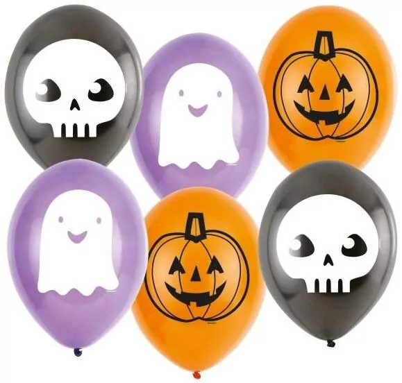 Balony lateksowe Hallo-ween Friends 6szt - tantis.pl