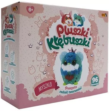 Myszka. Pluszki-Kłębuszki. 96 elementów - tantis.pl