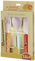 Zestaw sztućców dla dziecka 3el Sawanna