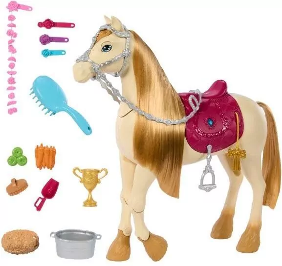 Tańczący koń z akcesoriami Barbie - tantis.pl