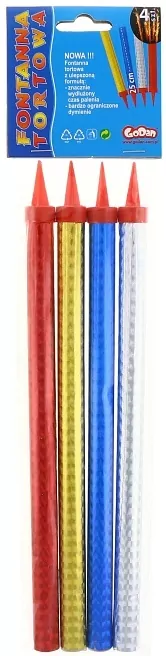 Fontanny party holograficzne 25cm fth25/4 - tantis.pl