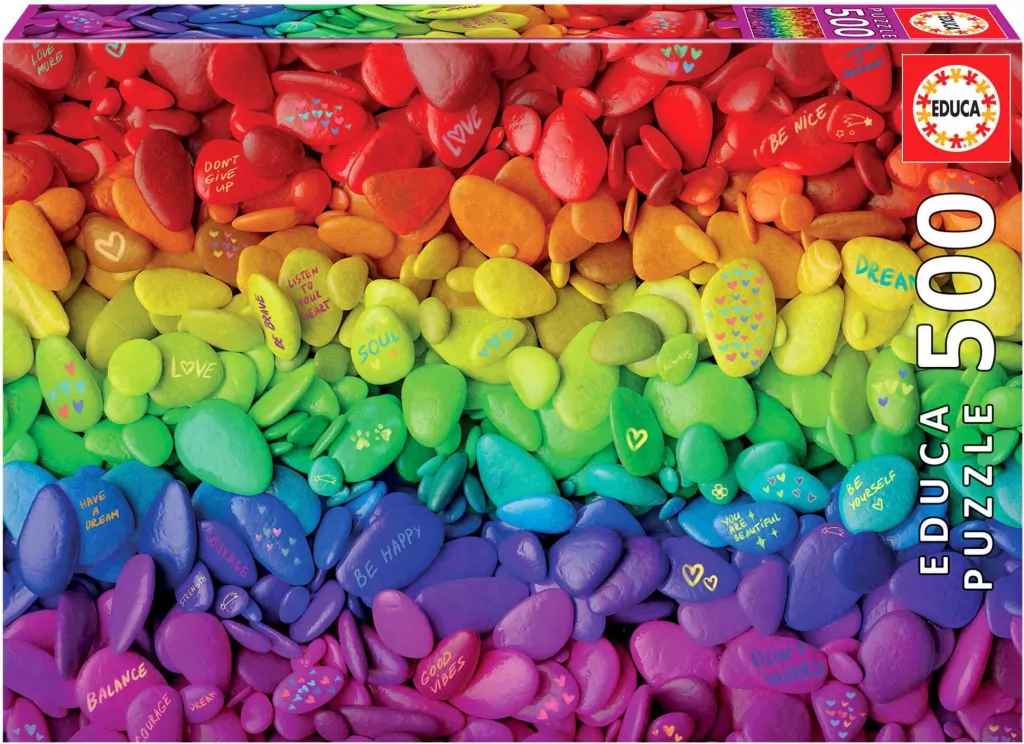 Puzzle 500 Kolorowe kamienie 111315 - tantis.pl