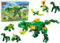 Klocki konstrukcyjne dinozaury 6w1 160el - tantis.pl