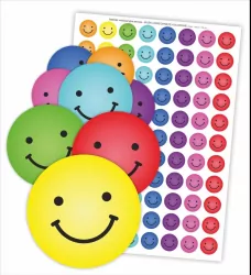 Naklejki motywacyjne: Buźki uśmiechnięte