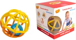 Grzechotka piłka. Pomarańczowa