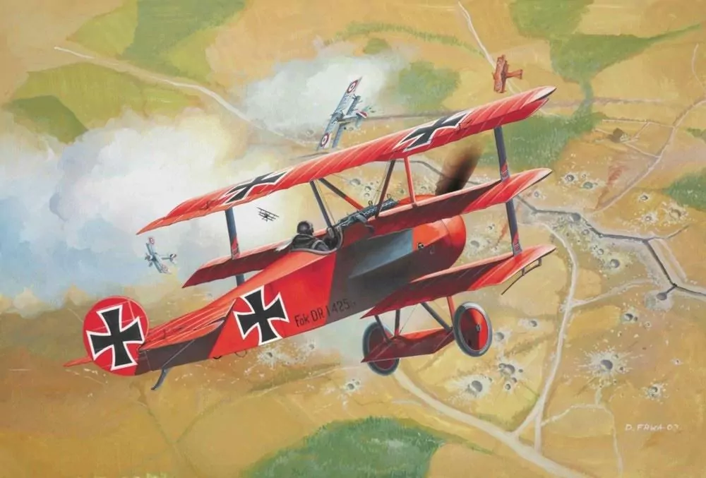 Samolot. Fokker Dr. 1 Triplane - tantis.pl