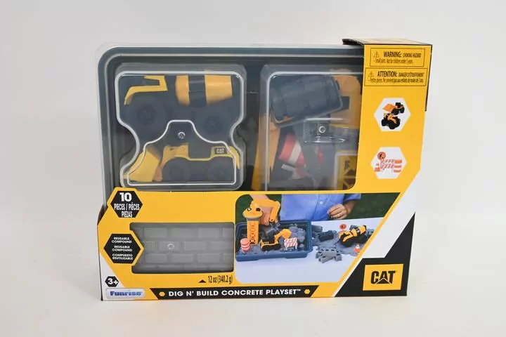 CAT pojazdy budowlane+masa plast.walizka 83416 - tantis.pl
