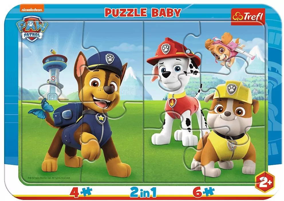 Puzzle ramkowe Baby. Wesoły Psi Patrol. 80022 - tantis.pl