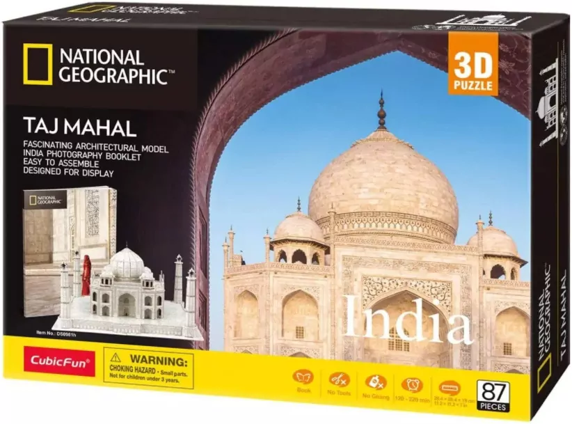 Puzzle 3D 87. Taj Mahal, National Geografic - tantis.pl