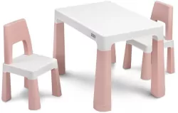 Stolik dziecięcy z 2 krzesełkami Monti pink