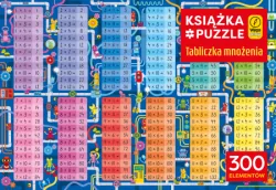 Książka i puzzle. Tabliczka mnożenia, 300 elementów