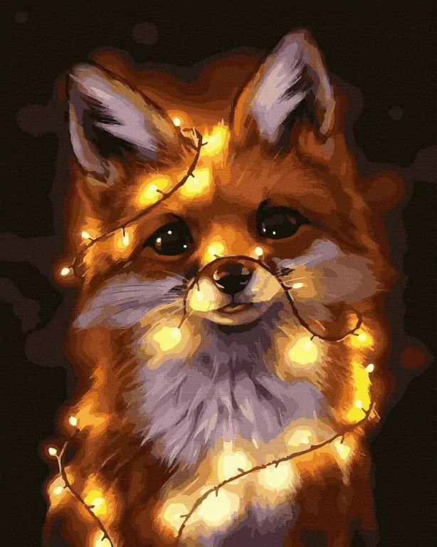 Malowanie po numerach czarne płótno - Świąteczny.. - tantis.pl