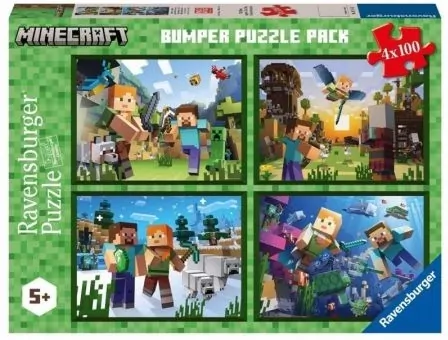 Puzzle 4x100. Minecraft - tantis.pl