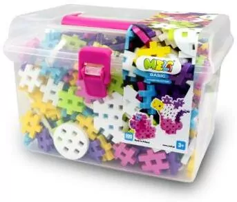 Klocki Meli Basic. Constructor Pink Travel Box 500 elementów - tantis.pl