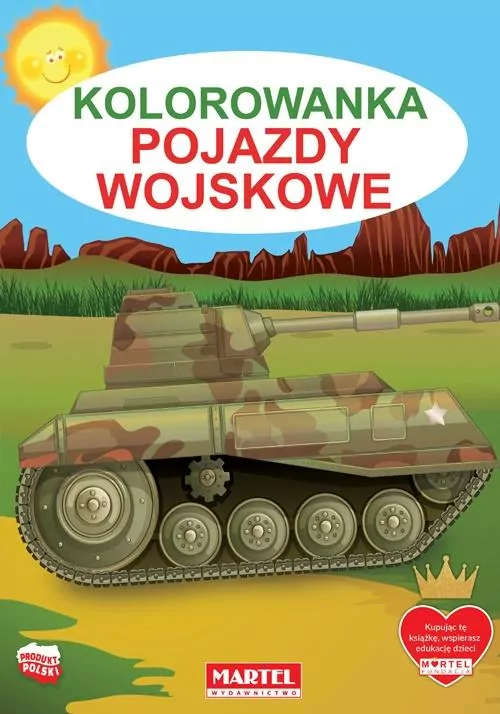 Kolorowanka. Pojazdy wojskowe - tantis.pl