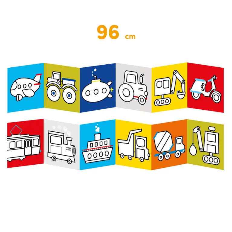 CzuCzu. Koloruję pojazdy. Dłuuugie rysowanki - tantis.pl