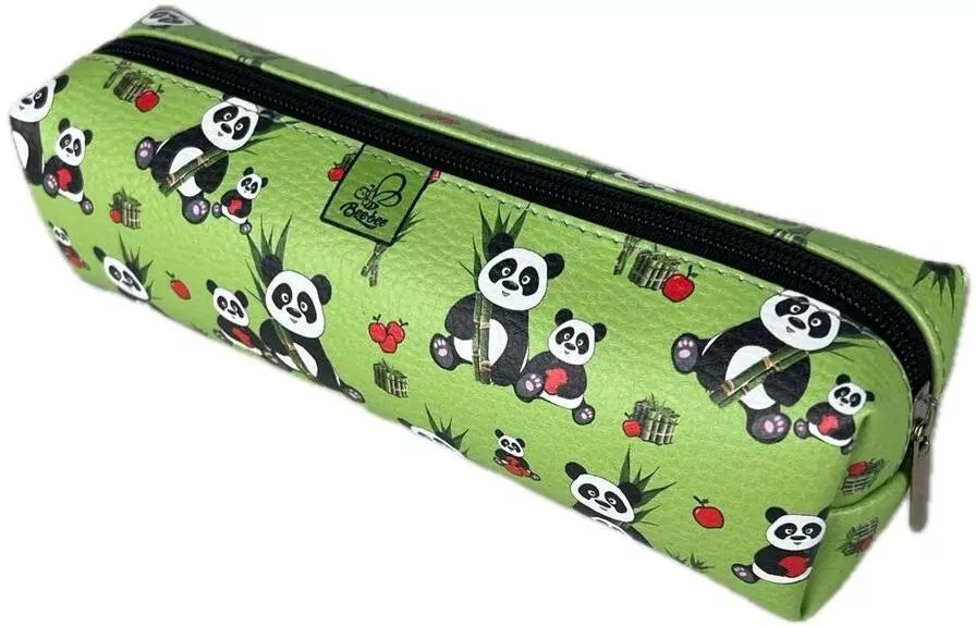 Piórnik prostokąt kostka Pandy i pandziorki - tantis.pl