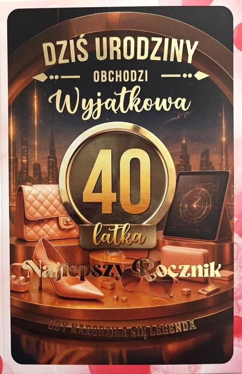 Karnet z wymiennymi rocznikami 40 damska - tantis.pl