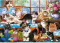 Puzzle 500 Kocia rodzina TREFL 37425 - tantis.pl