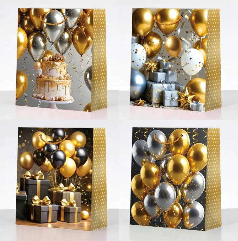 Torebka prezentowa M Balony - tantis.pl