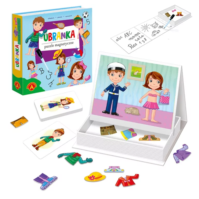 Puzzle magnetyczne. Ubranka - tantis.pl