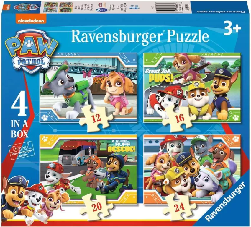 Puzzle 4w1. Psi Patrol - tantis.pl
