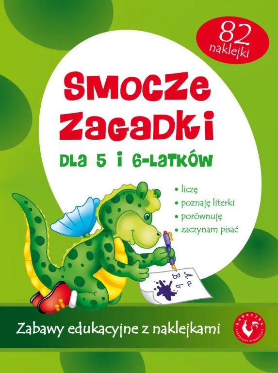 Smocze zagadki. Zabawy edukacyjne z naklejkami - tantis.pl