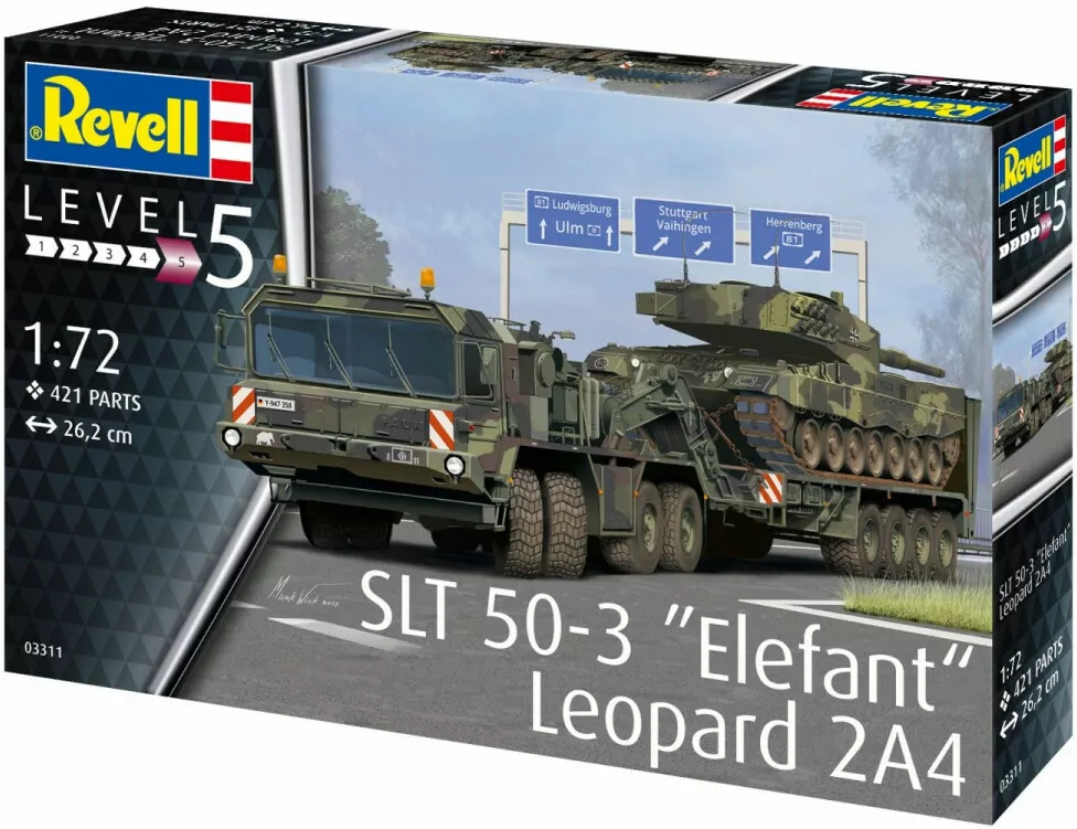 Model plastikowy SLT 50-3 Elefant + Leopard 2A4 - tantis.pl