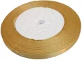 Wstążka satynowa 186 ciemny złoty 6mm/32m - tantis.pl