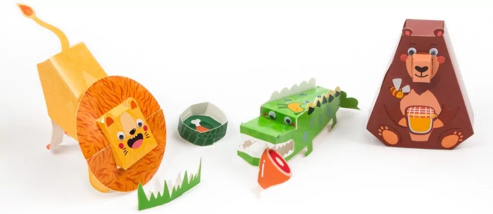 Figurki 3D z naklejkami ZOO - tantis.pl
