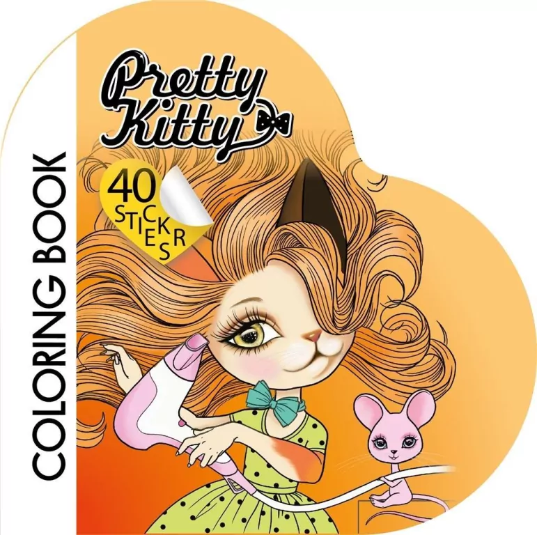Kolorowanka Curly z naklejkami BR Serce 2212 - tantis.pl