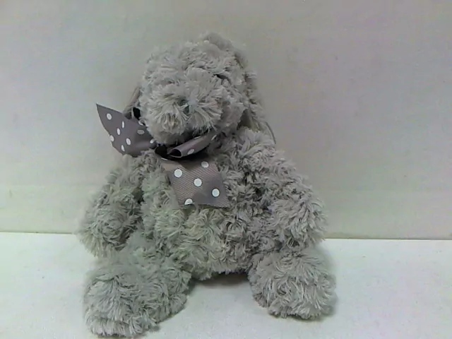 Królik Caramen szary z kokardą 20cm - tantis.pl