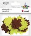 Naklejki filcowe liść klonu 24szt - tantis.pl