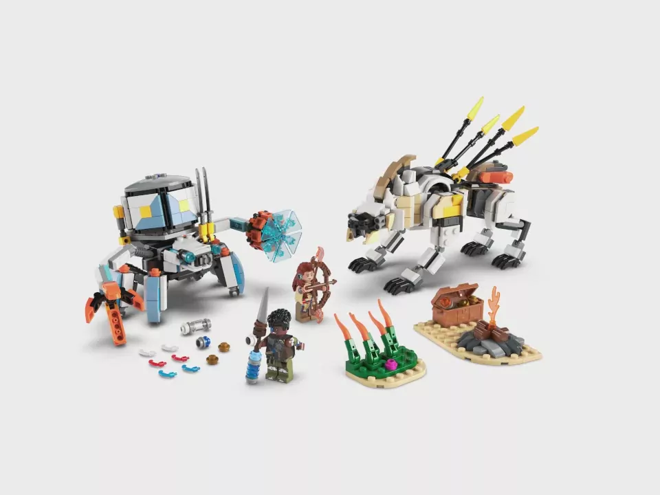 LEGO® Horizon Adventures. Aloy i Varl kontra krabołaz i piłoząb 77037 - tantis.pl