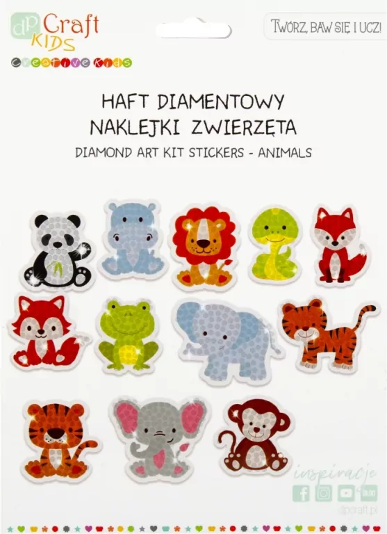 Haft diamentowy - naklejki zwierzęta - tantis.pl