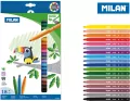 MILAN. Flamastry ze stożkową końcówką, 18 kolorów - tantis.pl