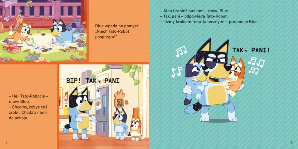 Tato-robot. Moja czytanka. Bluey - tantis.pl