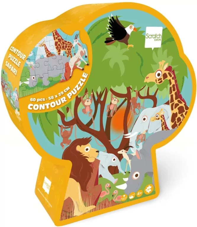 Puzzle 60 konturowe Safari - tantis.pl