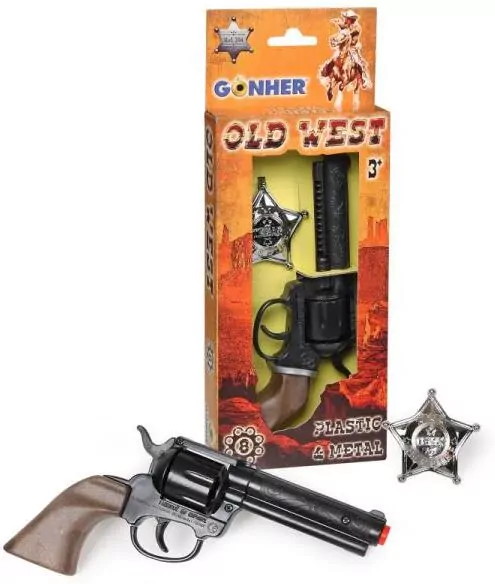 Rewolwer kowbojski z odznaką - tantis.pl