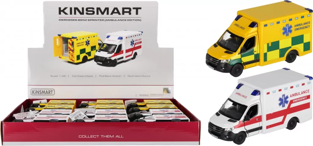 AUTO POGOTOWIE MET P/B 1:48 MERC MIX2 1/12 - tantis.pl