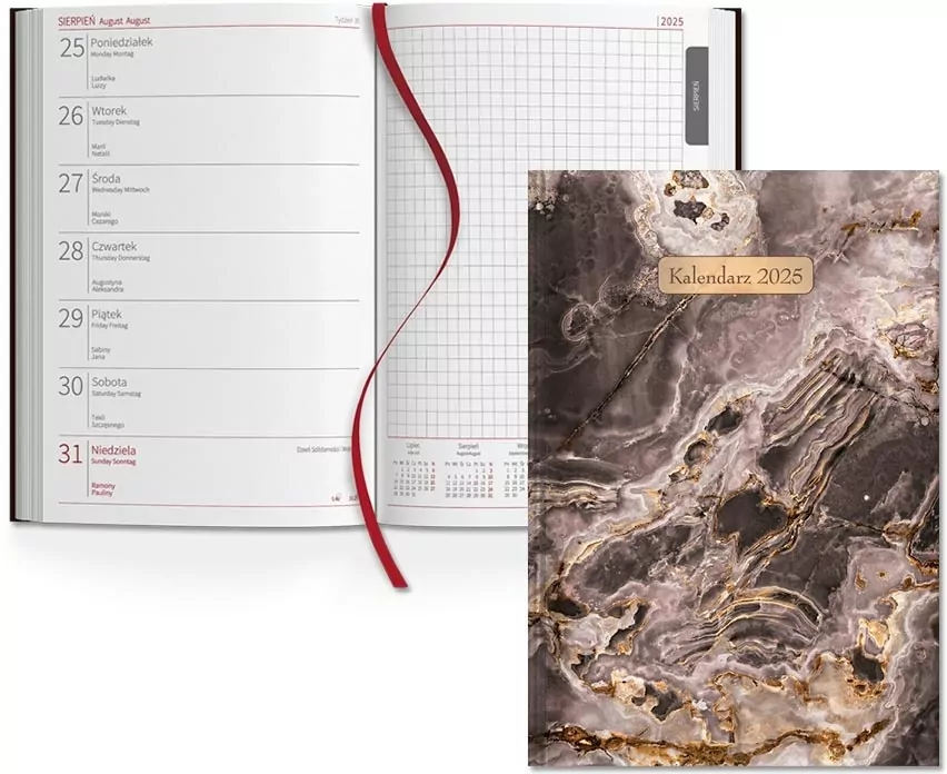 Kalendarz 2025 tygod. z notesem A5 SK1 MIX SAPT - tantis.pl