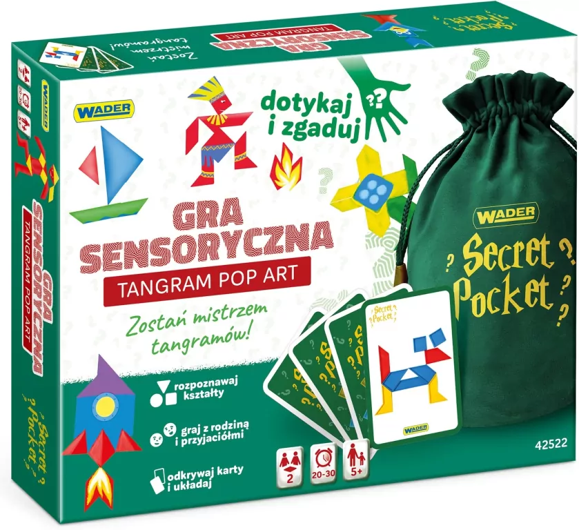 Tangram Pop Art. Gra sensoryczna - tantis.pl