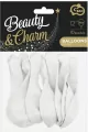 Balony pastelowe Beauty&Charm białe 30cm - tantis.pl