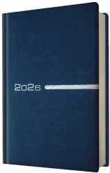 Kalendarz 2026 A5 dzienny kieszonka niebieski