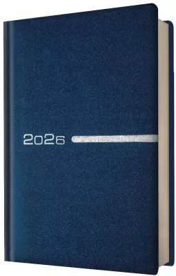 Kalendarz 2026 A5 dzienny kieszonka niebieski