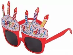 Okulary Happy Birthday PARTY GO